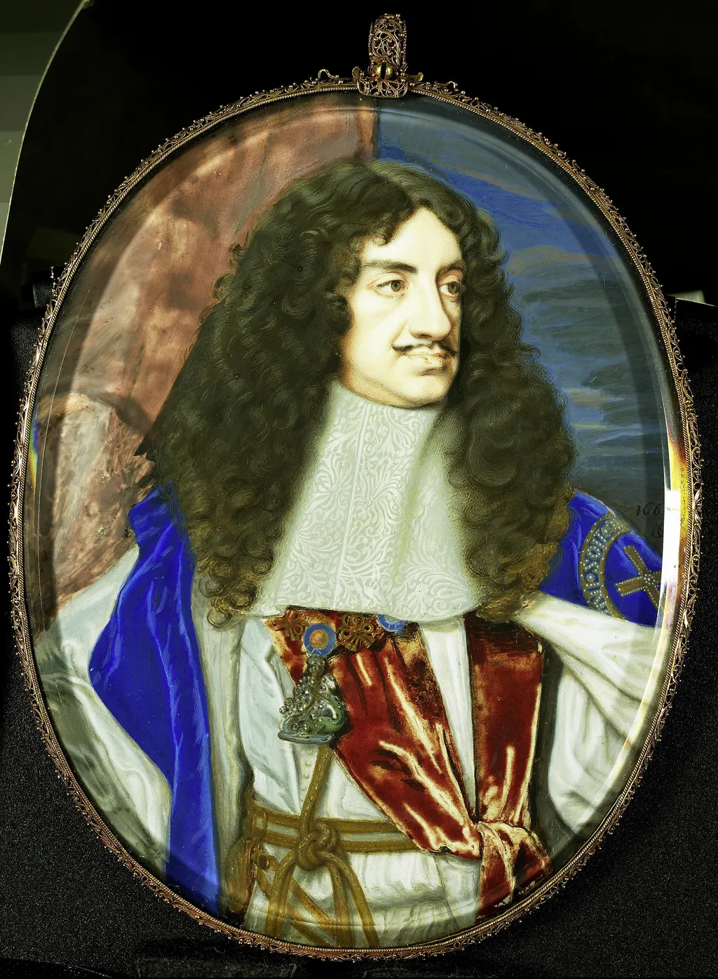 Portrait of Charles II Stuart (1630-1685), by Samuel Cooper, unspecified, 1665