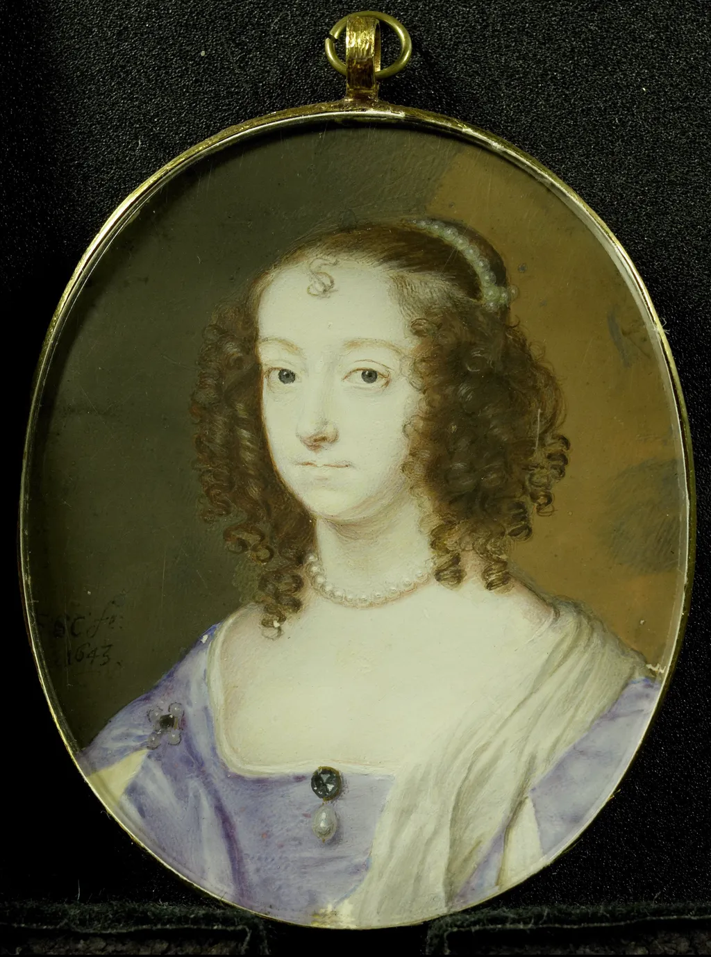 Portret van een vrouw, by Samuel Cooper, unspecified, 1643