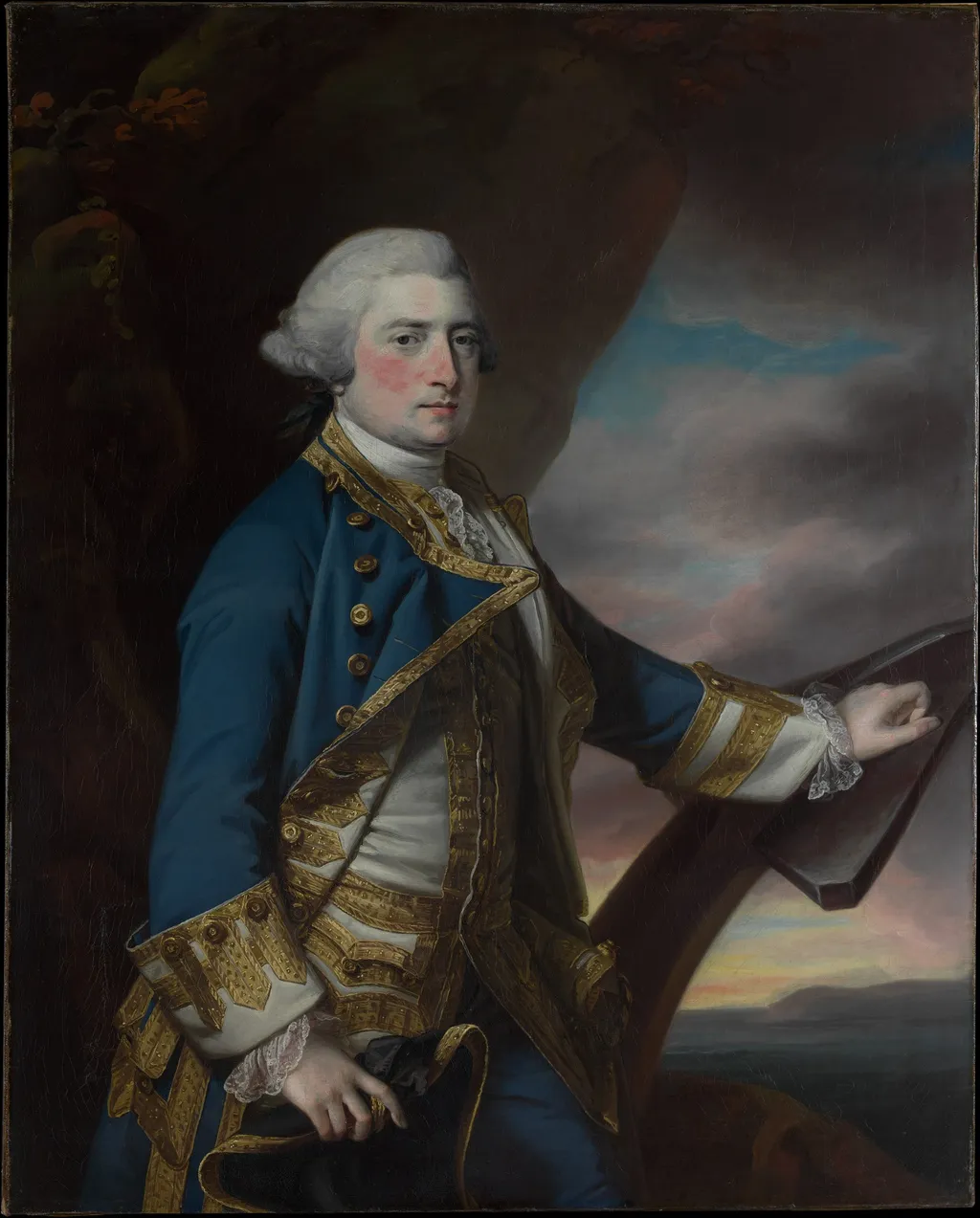 Admiral Harry Paulet (1719/20–1794), Sixth Duke of Bolton, by Samuel Cotes, oil, 1765