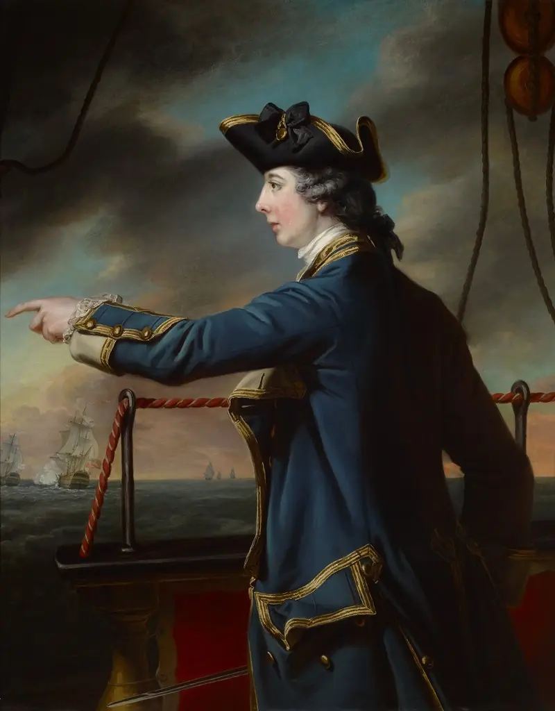Portrait of Captain Edward Knowles, R.N. (1742-1762), by Samuel Cotes