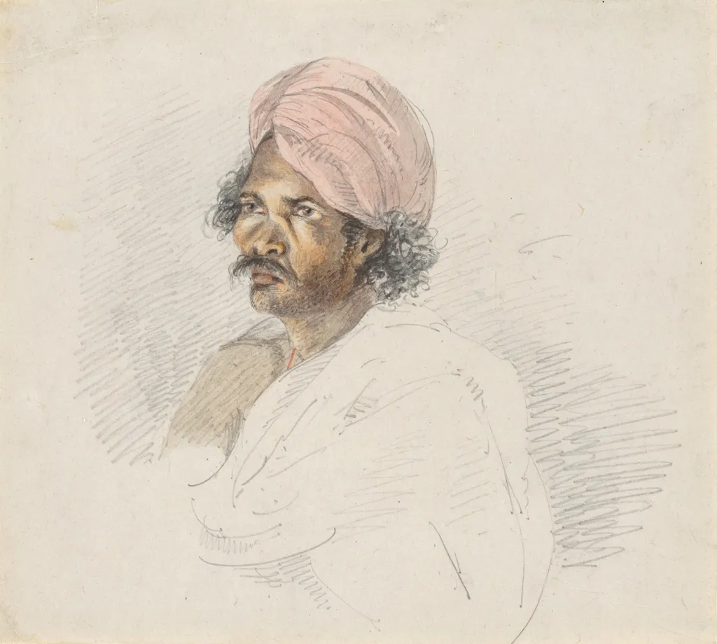 Portrait of a Sri Lankan Tamil, by Samuel Daniell, unspecified, 1806