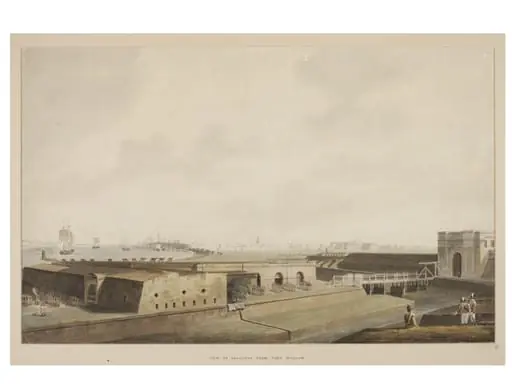 View of Calcutta from Fort William, by Samuel Davis