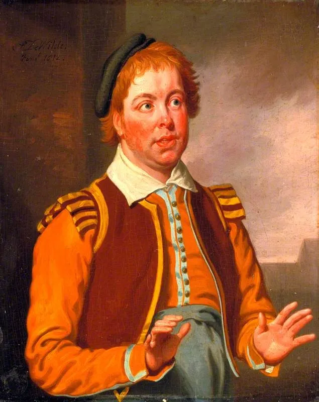John Liston (c.1776–1846), as Pompey in 'Measure for Measure' by William Shakespeare, by Samuel De Wilde, oil, 1812