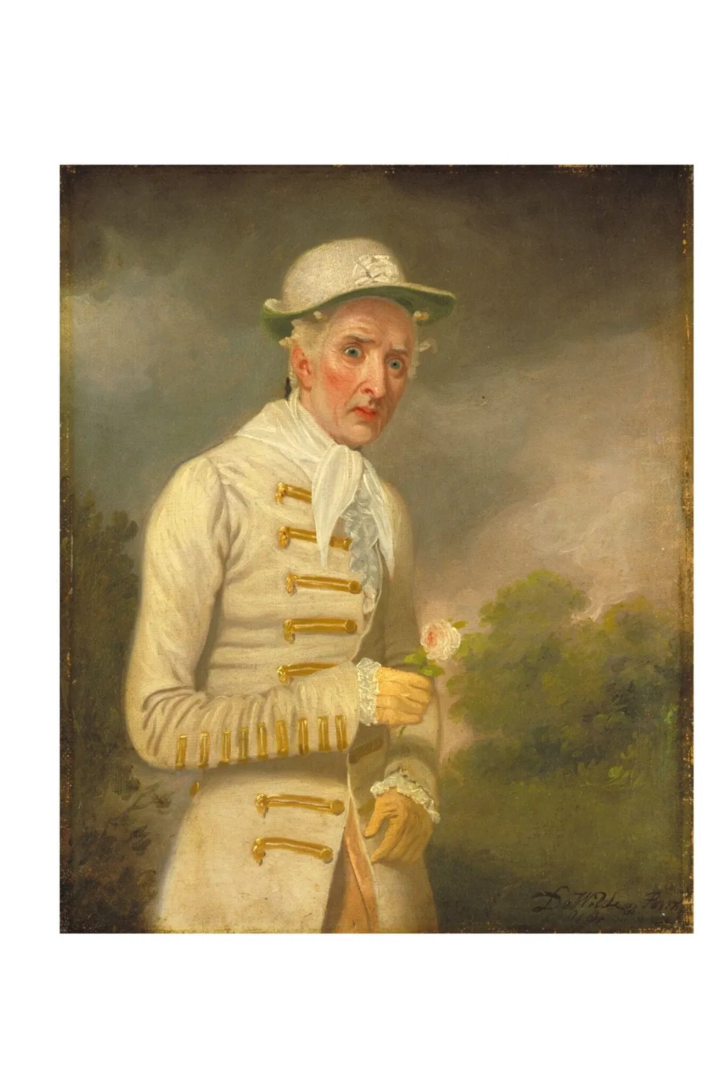 William Farren as Lord Ogleby in <i>The Clandestine Marriage</i> by George Colman the Elder and David Garrick, by Samuel De Wilde, paint, 1818