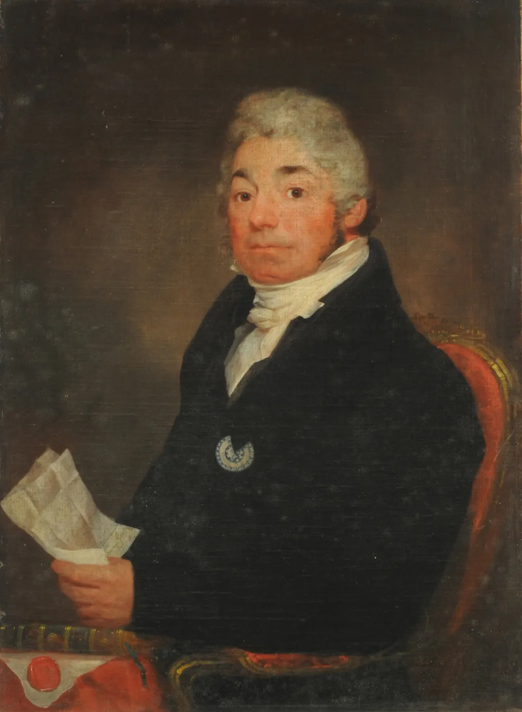 Portrait of David C. de Forest, by Samuel F. B. Morse, oil, 1823