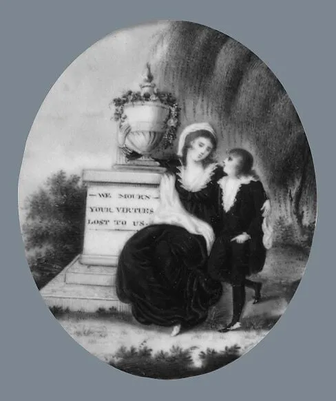 Memorial to Peter Philip Walter, by Samuel Folwell, watercolor, 1802
