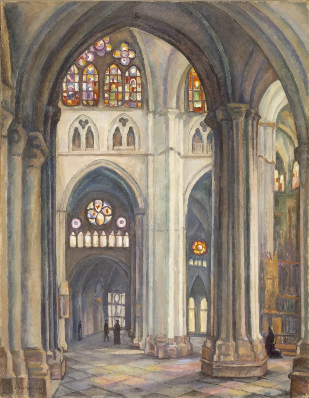 Toledo Cathedral, by Samuel Halpert, unspecified, 1916