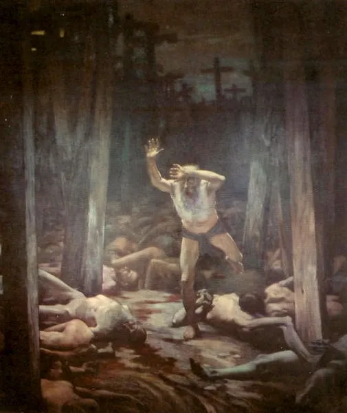 The Wandering Jew, by Samuel Hirszenberg, oil, 1900