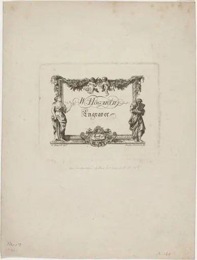 William Hogarth's Business Card, by Samuel Ireland