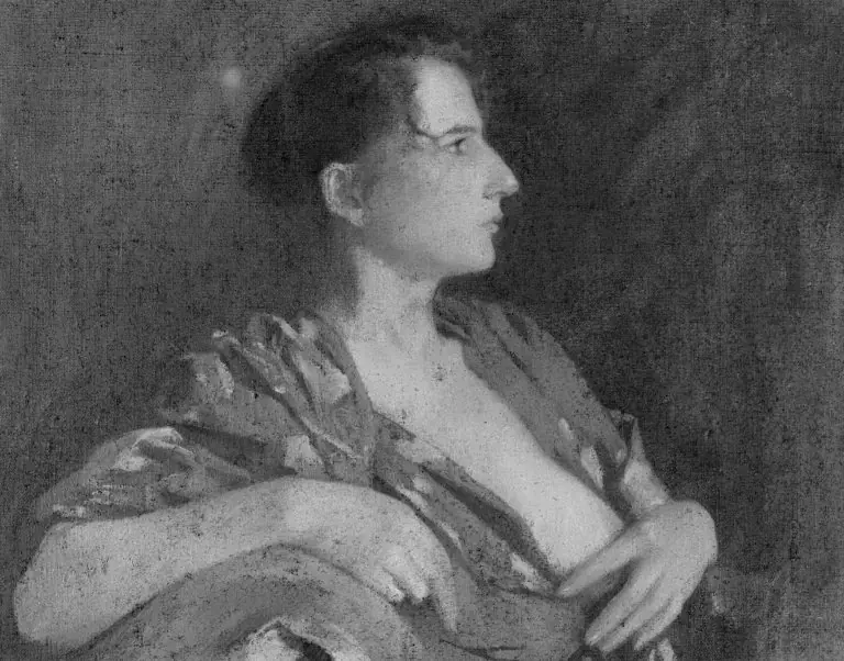 The Lilac Kimono, by Samuel Isham