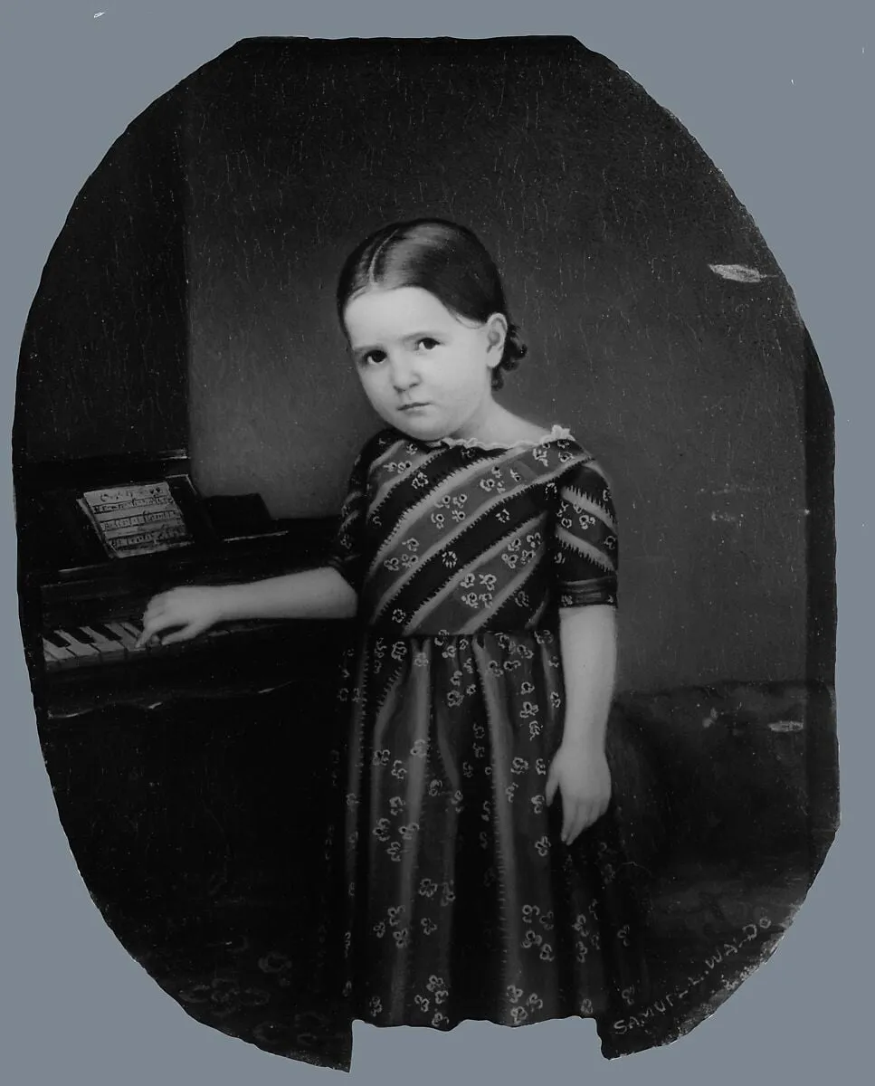 Portrait of a Girl, by Samuel Lovett Waldo, oil, 1854