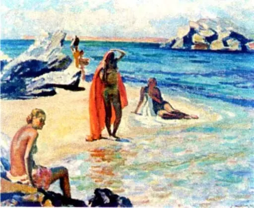 Pe plajă, by Samuel Mützner