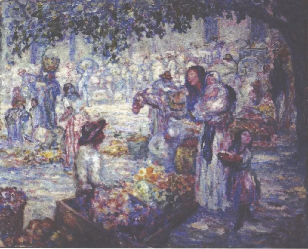 Piață din Caracas, by Samuel Mützner, 1917
