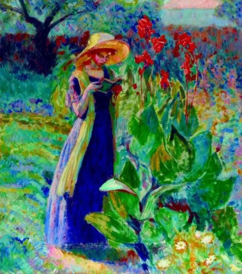 Rochia mov, flori roșii, by Samuel Mützner, 1911
