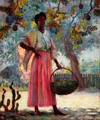 Vânzătoarea de fructe, by Samuel Mützner
