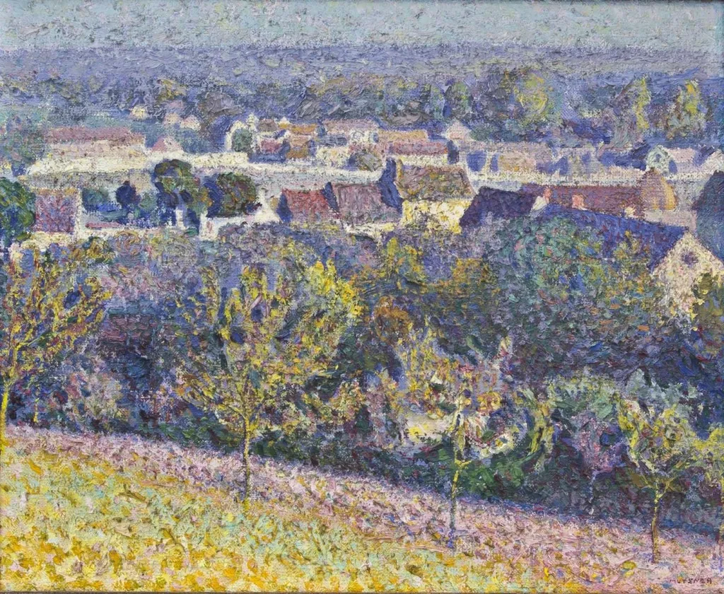 Vedere din Giverny (seara), by Samuel Mützner, 1908
