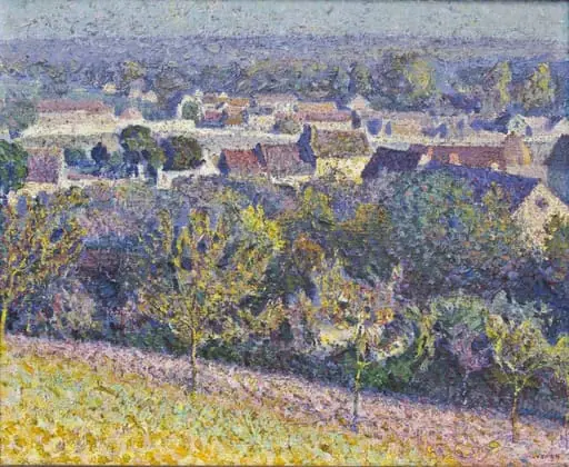 Vedere din Giverny (seara), by Samuel Mützner