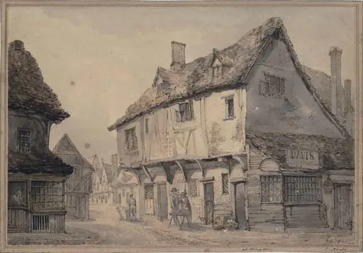 Old Houses at Abingdon, Berkshire, by Samuel Neale