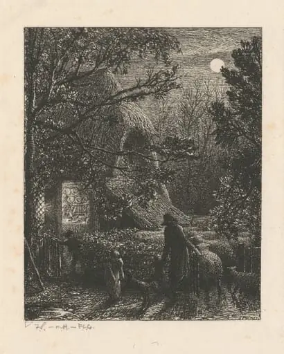 Christmas, or Folding the Last Sheep, by Samuel Palmer