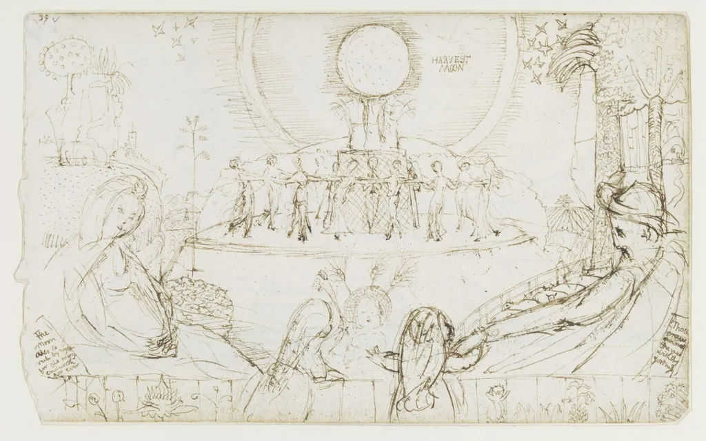 Harvest Celebration, by Samuel Palmer, 1824