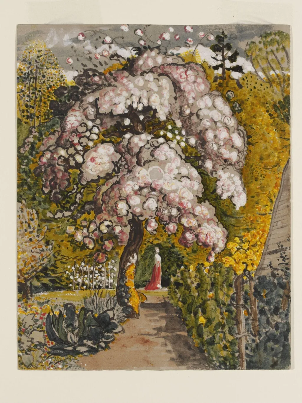 In a Shoreham Garden, by Samuel Palmer, watercolor, 1830