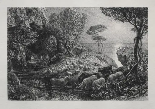 Moeris and Galatea, by Samuel Palmer