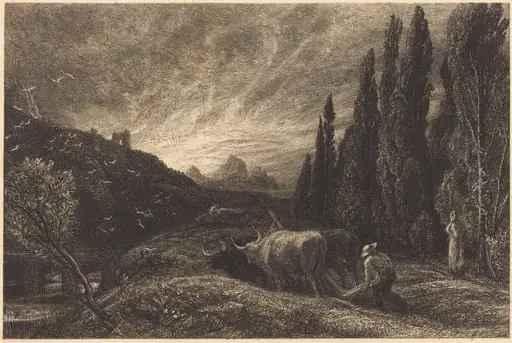 The Early Ploughman, by Samuel Palmer