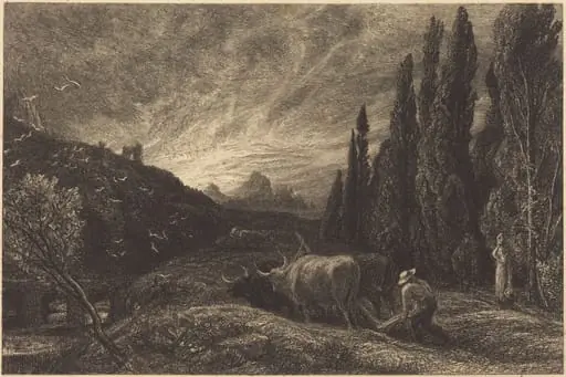 The Early Ploughman, by Samuel Palmer