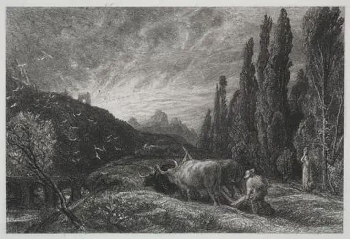 The Early Plowman, by Samuel Palmer