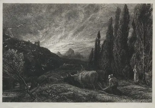 The Early Plowman, by Samuel Palmer