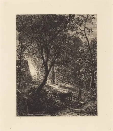 The Herdsman's Cottage, by Samuel Palmer