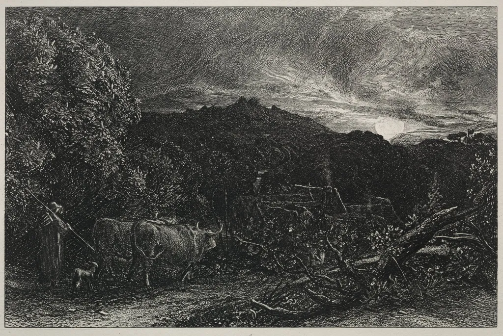 The Weary Plowman, by Samuel Palmer, 1858