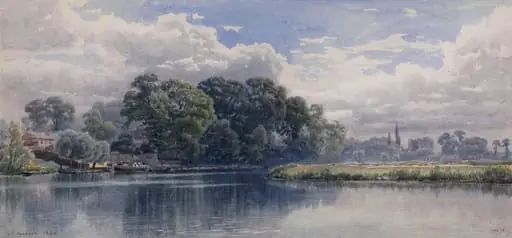 The Thames at Wargrave: Midday, by Samuel Phillips Jackson
