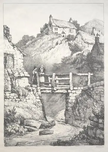 A Series of Ancient Buildings and Rural Cottages in the North of England: Runswick, by Samuel Prout