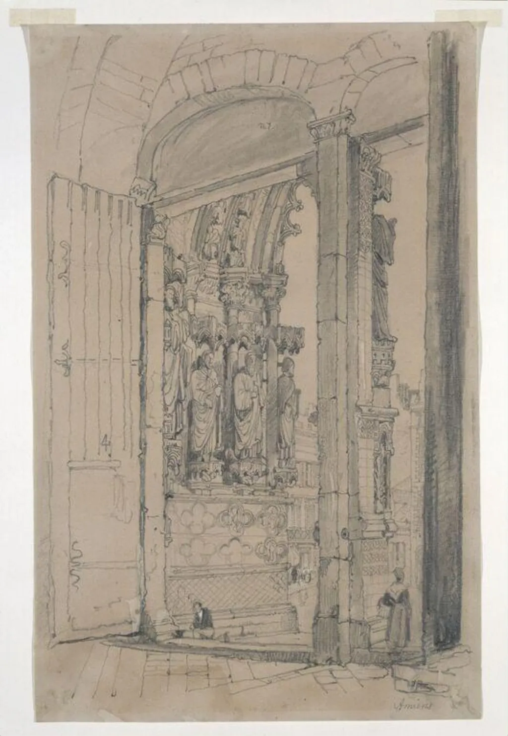 Amiens Cathedral, by Samuel Prout, 1824