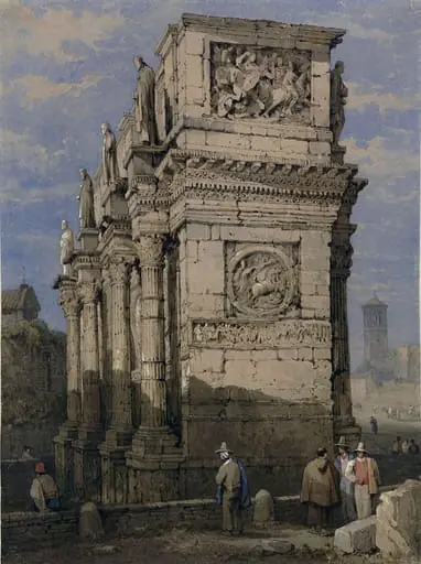 Arch of Constantine, Rome, by Samuel Prout