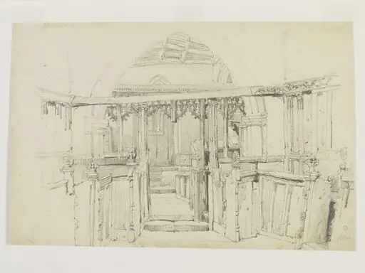 Blore-Ray Church in Staffordshire, by Samuel Prout