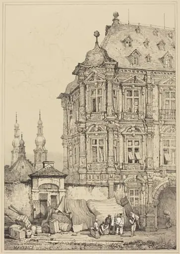 Chateau de Martinsbourg, Mayence, by Samuel Prout