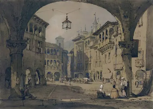 Domo d'Ossola, Piedmont, by Samuel Prout