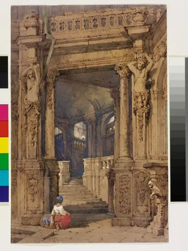 Entrance to the Zwinger, Dresden, by Samuel Prout