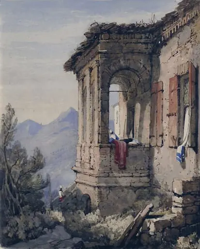 House of Petrarch at Arqua, by Samuel Prout