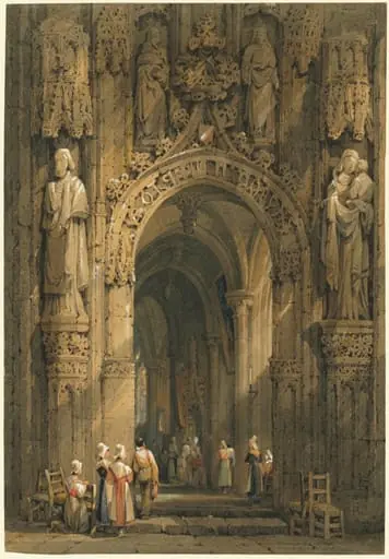 Interior of a Cathedral, by Samuel Prout
