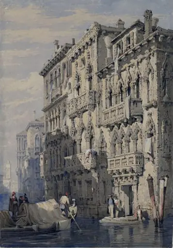 Palazzo Contarini Fasan, on the Grand Canal, Venice, by Samuel Prout