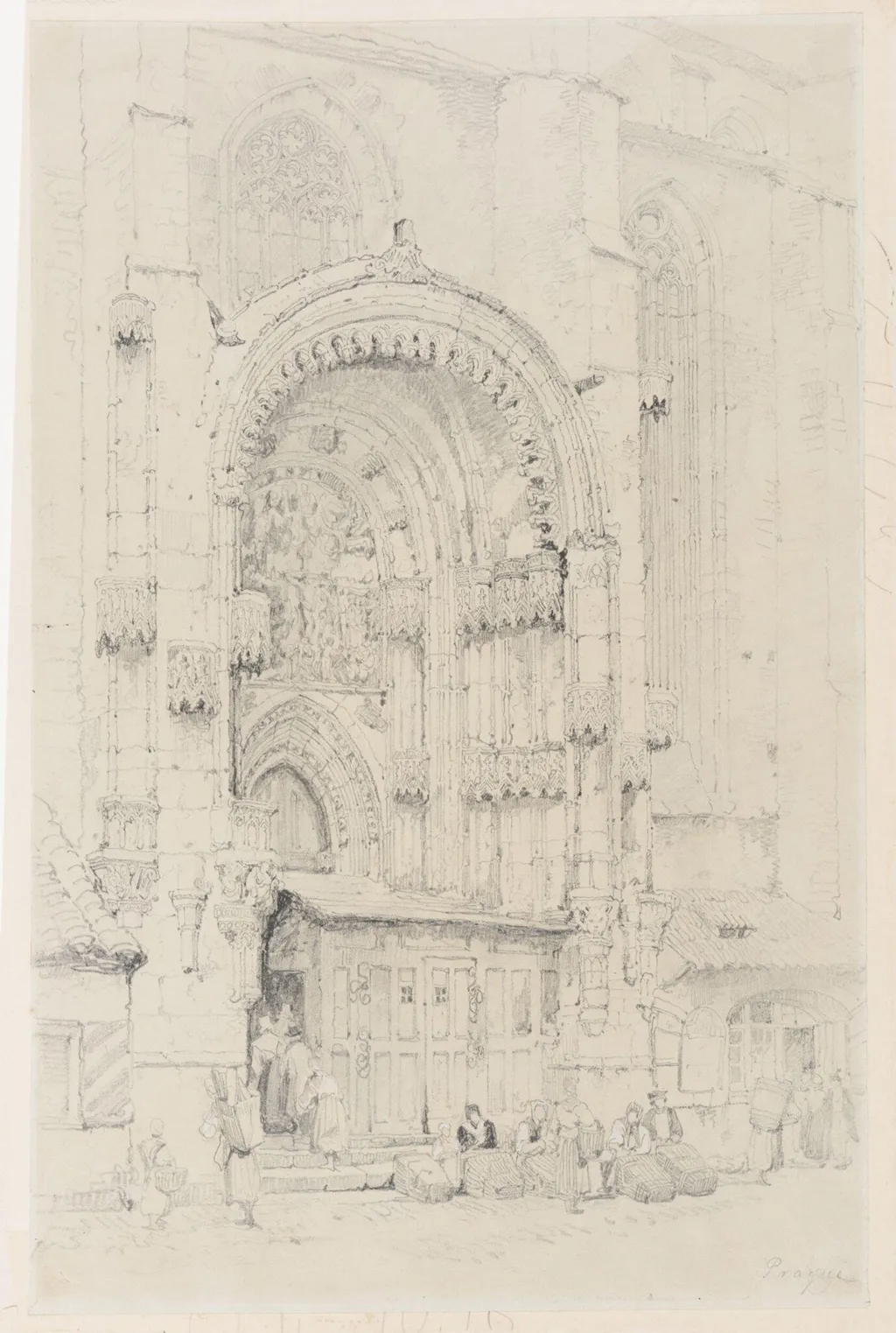 Prague Cathedral, by Samuel Prout, 1783