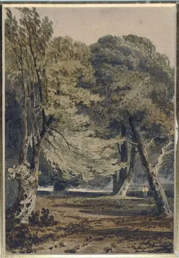 Woodland scene, by Samuel Prout