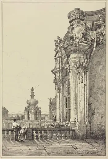 Zwinger Palace, Dresden, by Samuel Prout