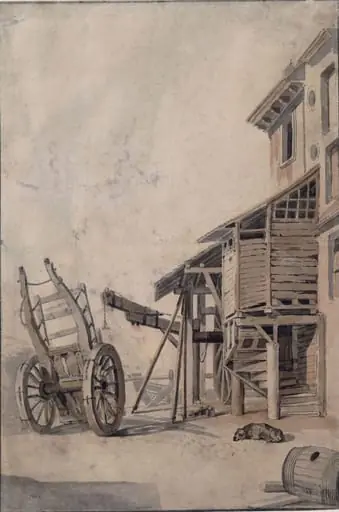 Old East India Wharf at London Bridge, by Samuel Scott