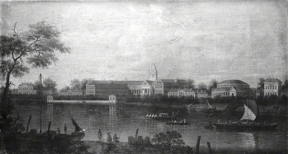 The Thames at Chelsea Hospital, by Samuel Scott