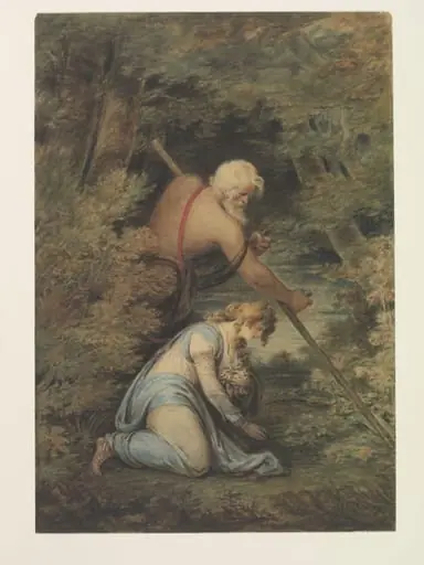 Memory gathering the flowers mowed down by time, by Samuel Shelley