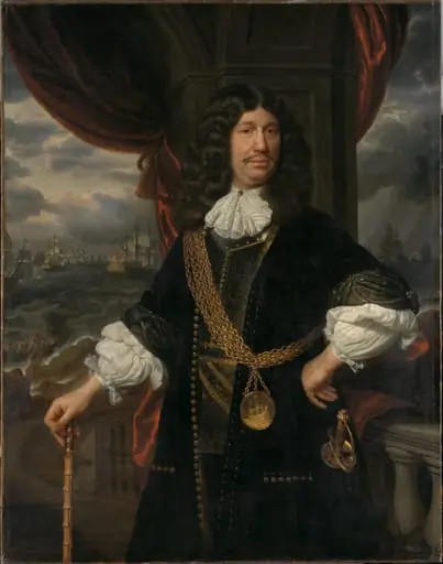 Portrait of Mattheus van den Broucke (1620-1685). Councillor of the Indies, by Samuel van Hoogstraten